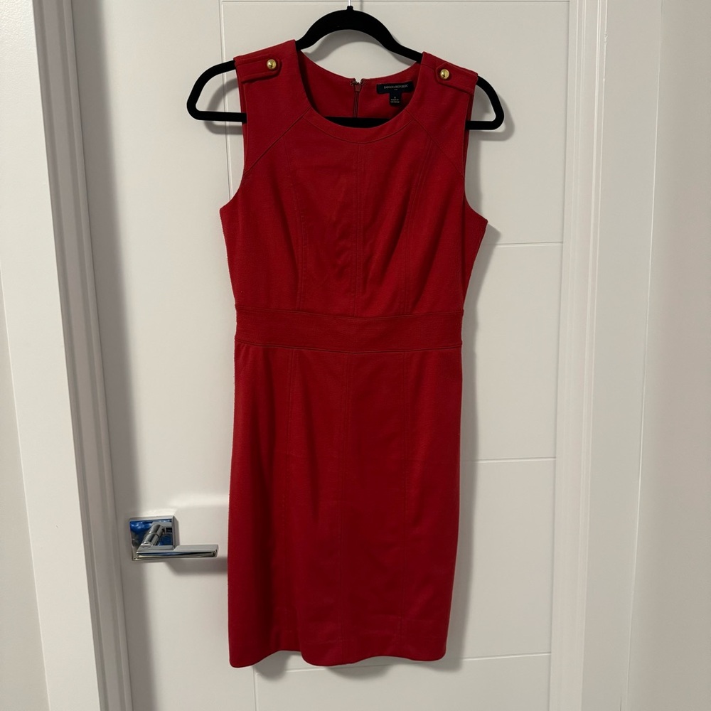 Banana Republic Trendy Red Professional Knee Length Dress